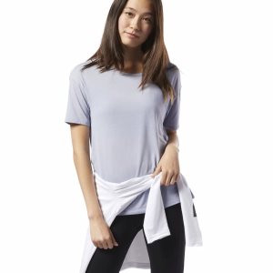 Reebok WOR ACTIVCHILL T Shirt Damen - HellBlau - DE 985-USF